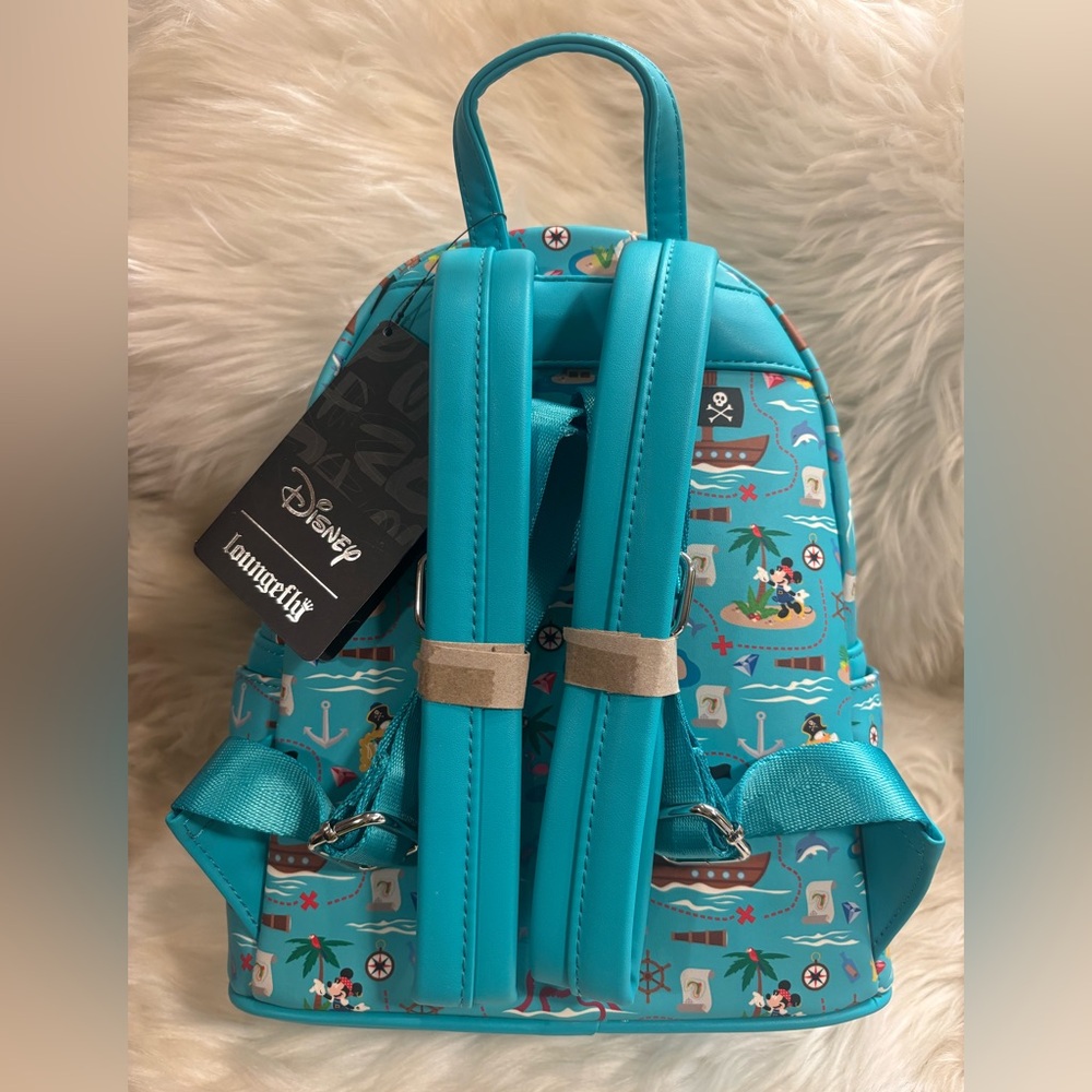 Loungefly Disney Pirate Mickey and Friends AOP Mini Backpack NEW - Picture 3 of 12